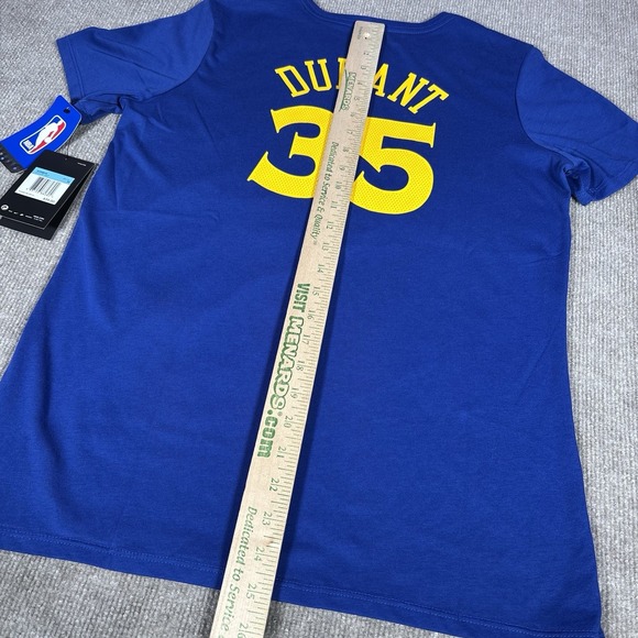 Nike Kevin Durant Golden State Warriors Jersey T Shirt Womens S Blue Dri Fit NWT - Picture 9 of 9